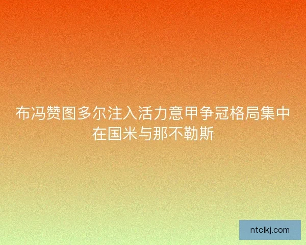 布冯赞图多尔注入活力意甲争冠格局集中在国米与那不勒斯